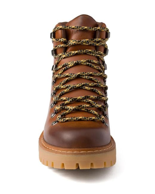 Prada Stiefel Mit Schnürung in Brown für Herren