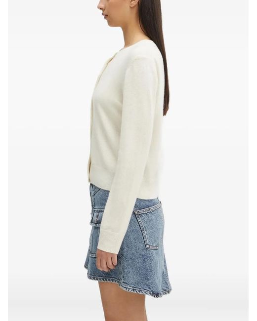 Samsøe & Samsøe Blue Saboston Button-Front Cashmere Cardigan