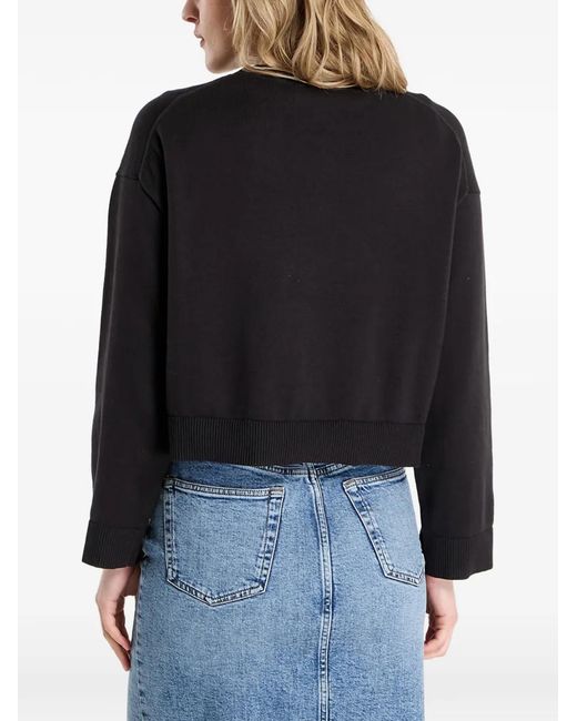 Calvin Klein Black Sweat À Logo Imprimé