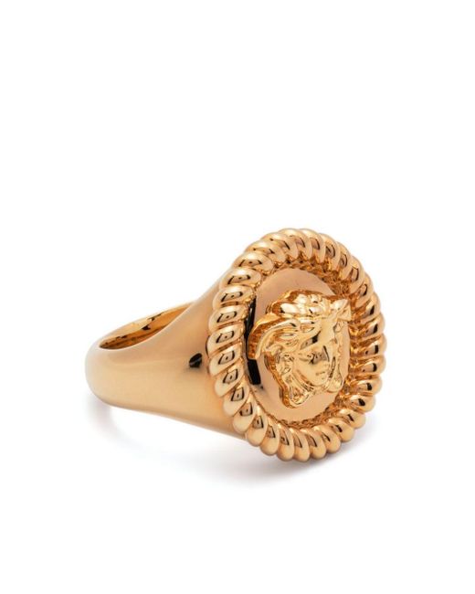 Versace Metallic Medusa Biggie Ring for men