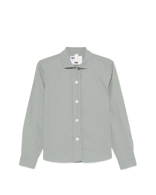 MHL by Margaret Howell Gray Buttoned Collared Shirt