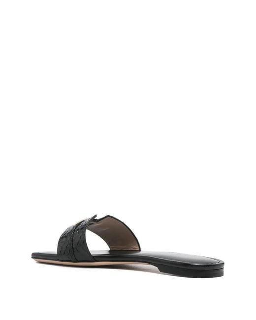 Tom Ford White Python-Effect Leather Flat Slides
