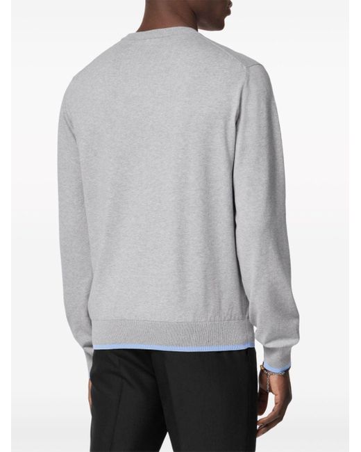 Versace Gray Medusa-appliqué Crew-neck Sweatshirt for men