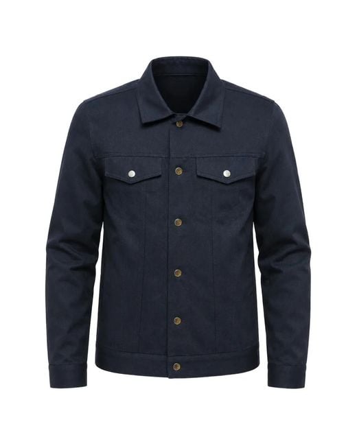 Viktor & Rolf Blue Sahariana Snap-Button Overshirt for men