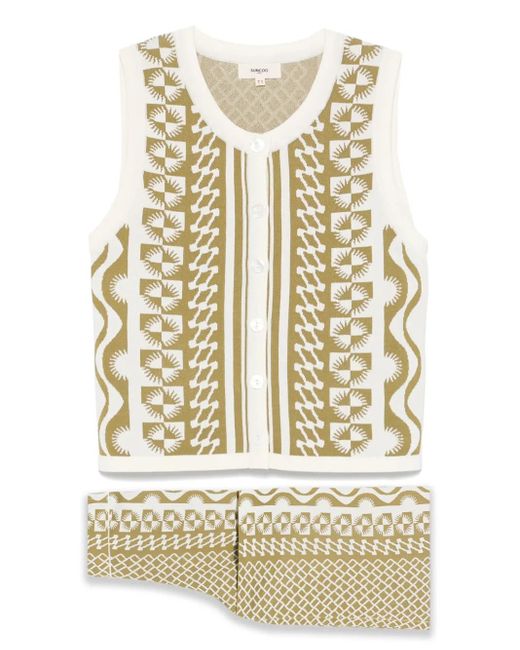 Set Con Pantaloni Gablesi (2 Pezzi) di Suncoo in Natural