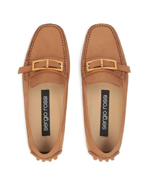 Sergio Rossi Brown Nora Loafers