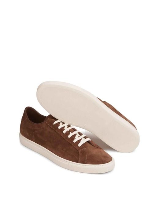 Common Projects Brown Achilles Suede Sneakers for men