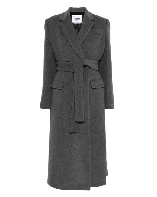 MSGM ベルテッド コート Gray