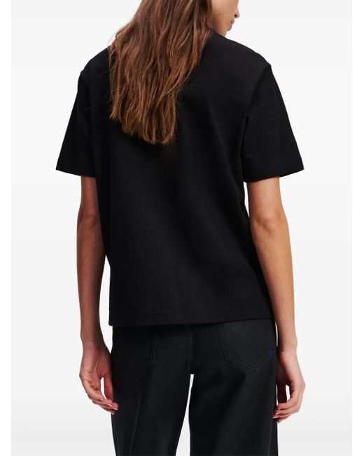 Karl Lagerfeld フローラル Tシャツ Black