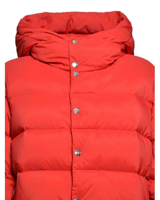 Oosy Red Hooded Puffer Jacket for men