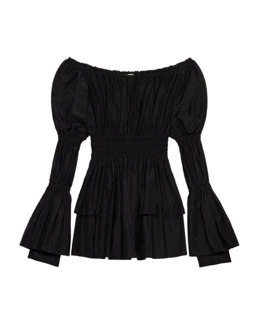 Abito Corto Con Spalle Scoperte di Blumarine in Black