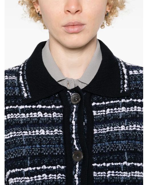 Thom Browne Black Bouclé Construction Tweed Jacket