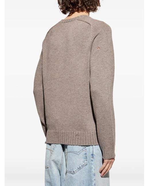 Zadig & Voltaire Gerafelde Trui in het Gray voor heren