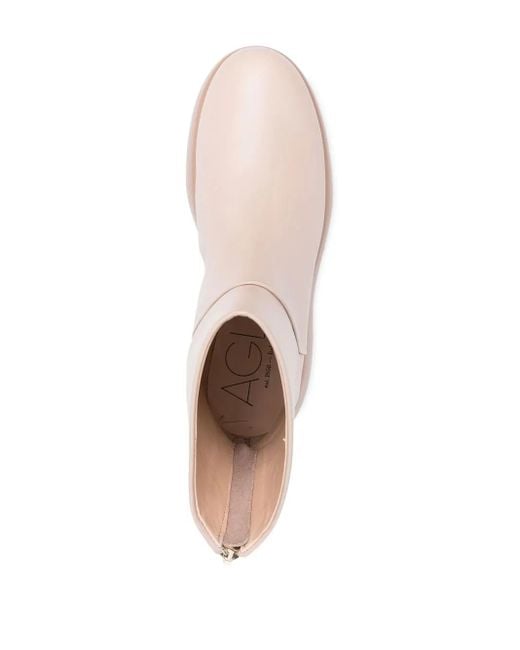 Agl Attilio Giusti Leombruni Pink Nancy Rear Zip-Fastening Boots