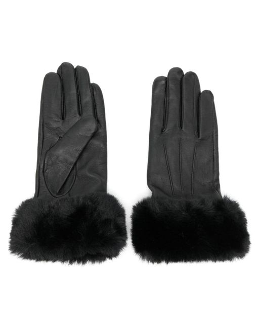 Dents Sarah Leather Gloves in Black Lyst