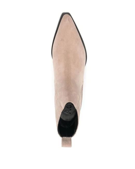 Aeyde Natural Bea 40Mm Suede Boots