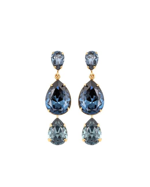Jennifer Behr Blue Natalina Teardrop Natalina Earrings