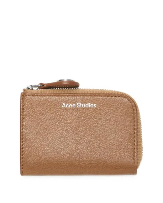 Acne Natural Compact Zip Wallet