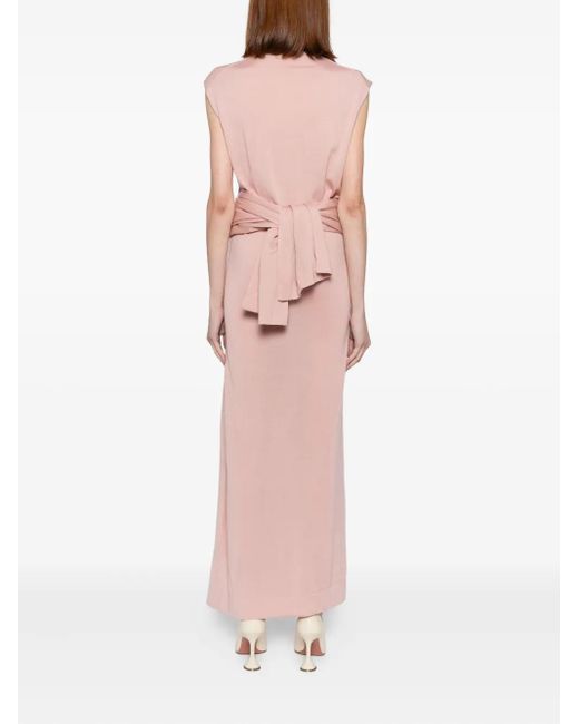 Jil Sander Pink Draped Dress