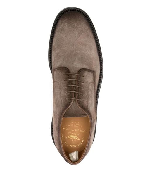 メンズ Officine Creative スエード ダービーシューズ Brown
