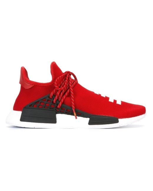 adidas Rubber Pharrell X Hu Nmd Red Human Race Sneakers for Men | Lyst  Australia
