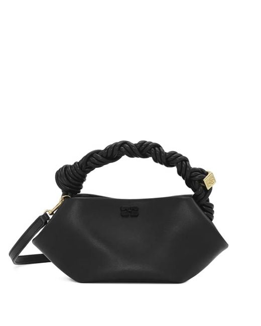 Ganni Black Bou Mini-Tasche