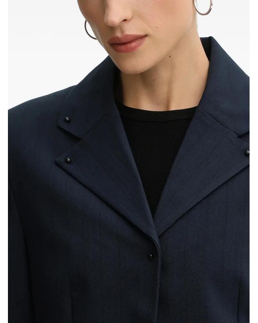 Stine Goya Blue Studded-Pocket Blazer