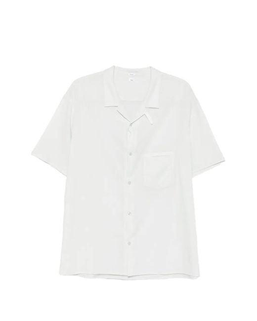 Post Archive Faction PAF White Vacation Short-Sleeve Pocket Shirt for men