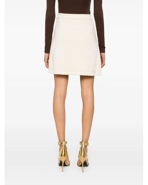 Tom Ford パッチポケット ミニスカート Natural