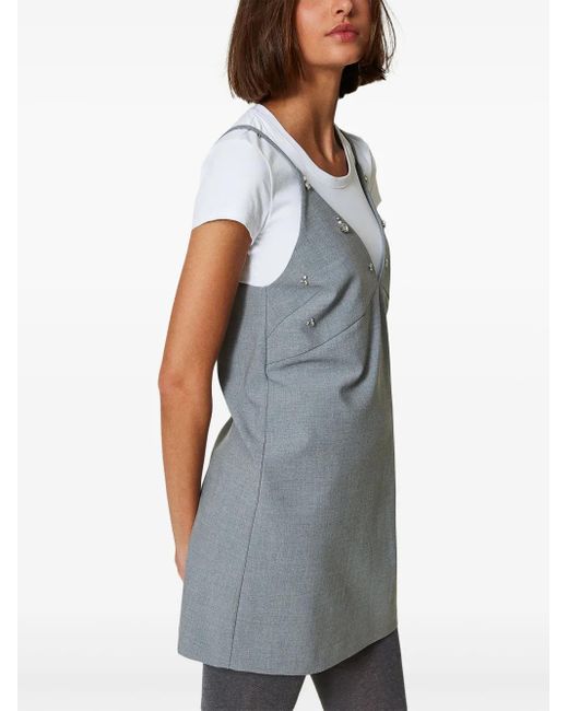 Twinset Gray T-Shirt Mini Dress