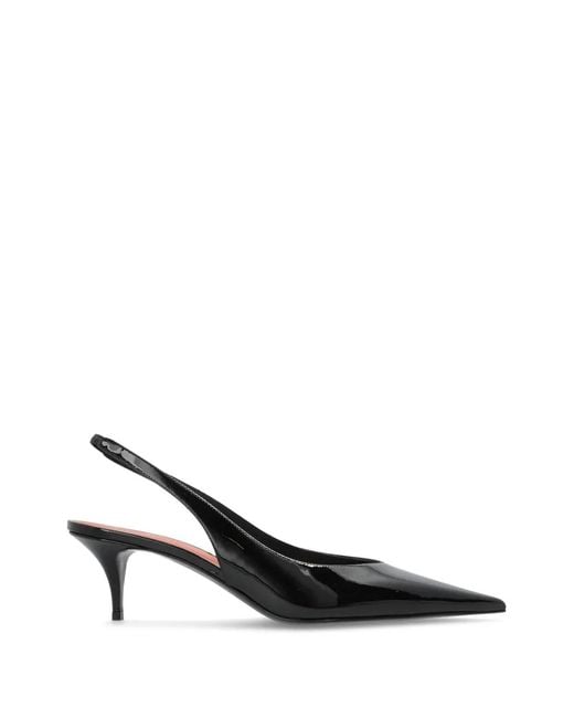 AMINA MUADDI Black Anok Slingback Pumps