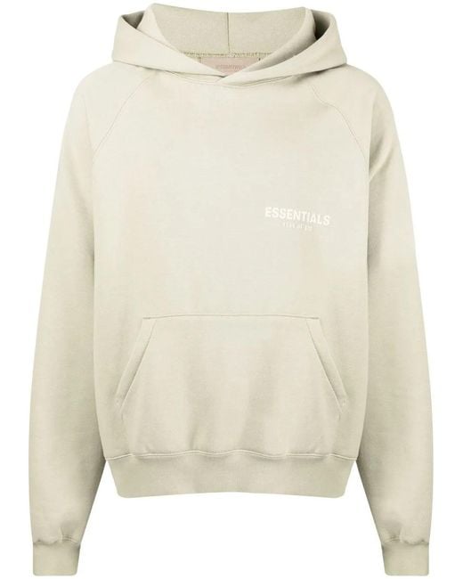 Fear Of God Natural Logo-Print Oversized Hoodie for men