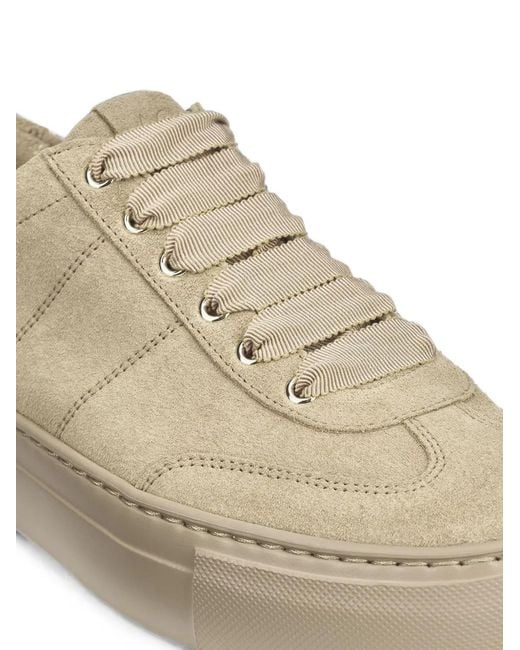Agl Attilio Giusti Leombruni Natural Cecilia Grosgrain-Lace Sneakers