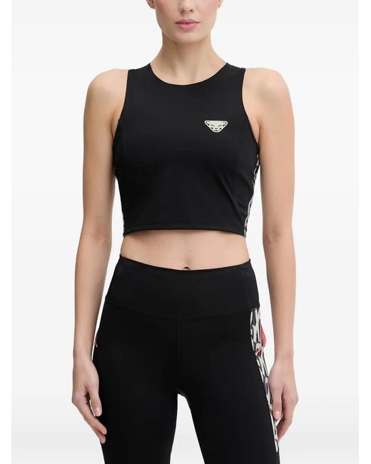 Dynafit Black Graphic-Print Sports Top