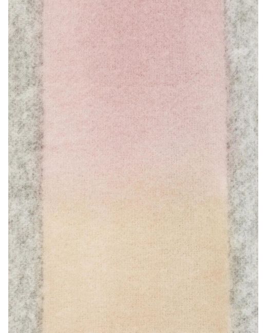 Altea White Fringed-edge Scarf for men