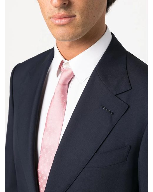 Tom Ford Blue Single-Breasted Wool Suit for men