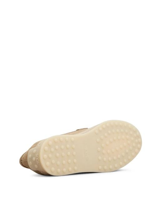 Tod's Natural Suede Loafers