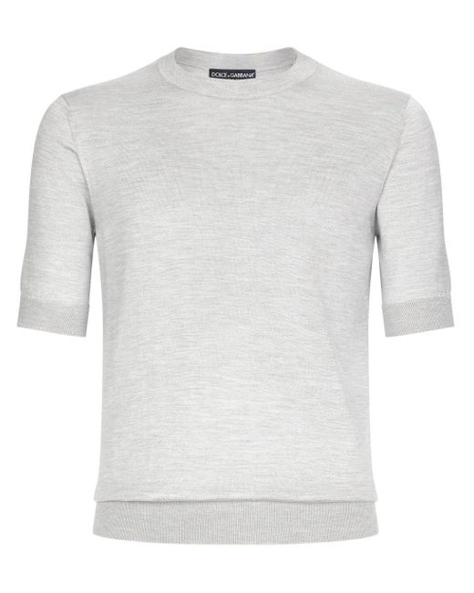 T-shirt a maniche corte di Dolce & Gabbana in White da Uomo