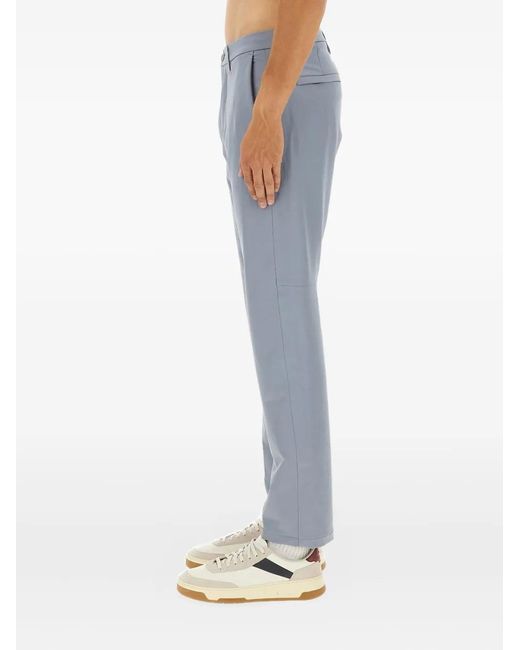 Boss Blue Buttoned Trousers for men