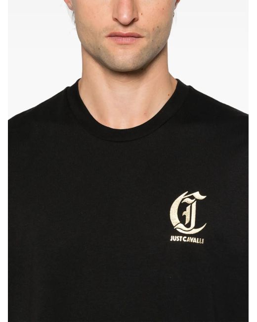 Just Cavalli Black T-Shirts And Polos for men
