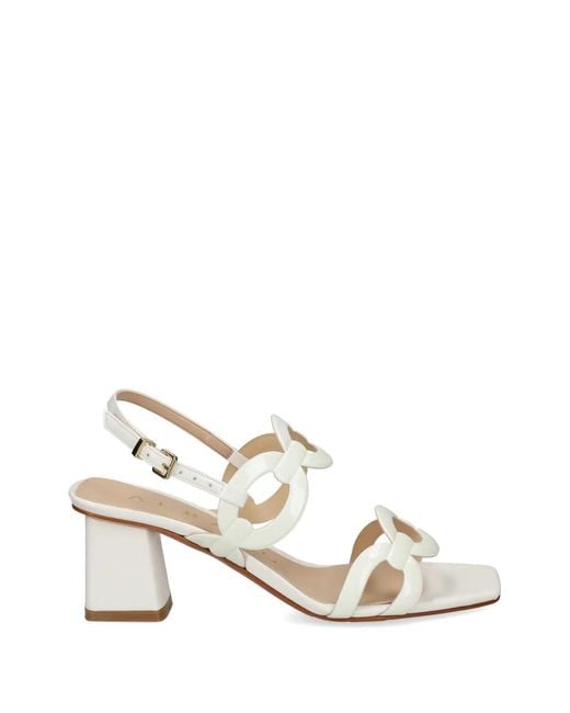 Albano Natural Cut-Out Sandals