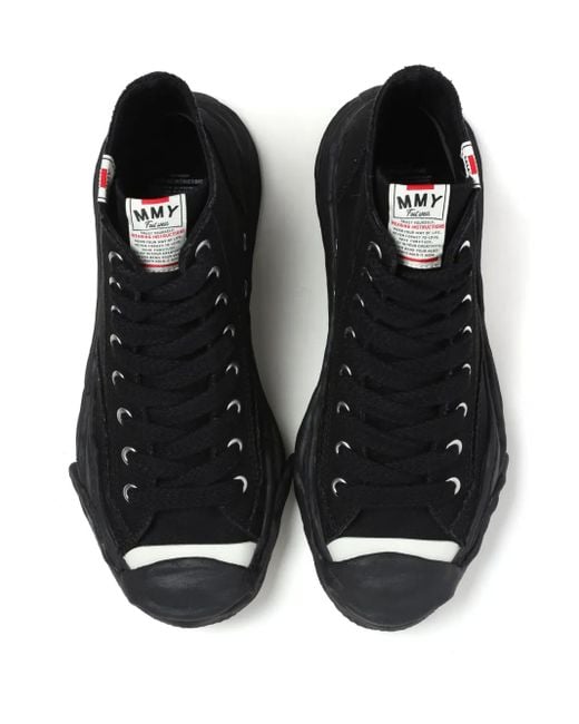 Maison Mihara Yasuhiro Black Hank Og Sole Canvas Sneakers for men