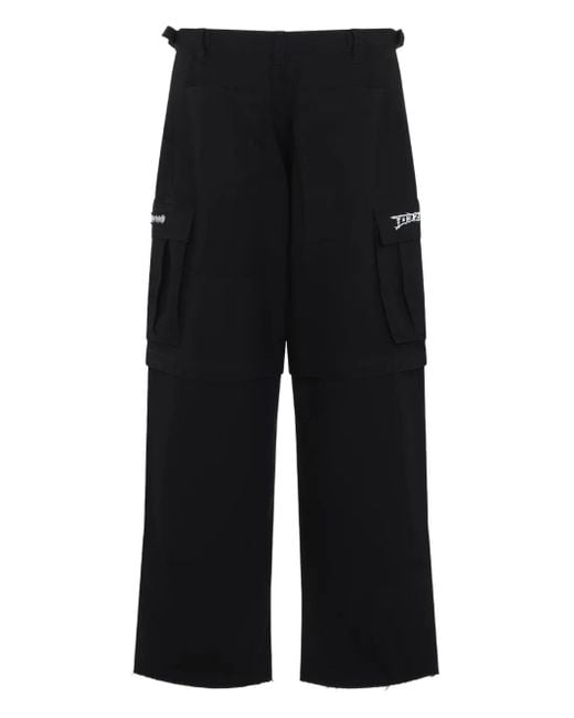 032c Black Intermission Cargo Trousers for men