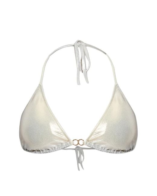 Melissa Odabash レディース ホワイト リング ビキニトップ