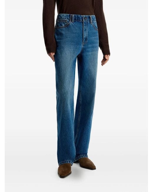 12 STOREEZ Blue Jean 312 À Patch En Cuir