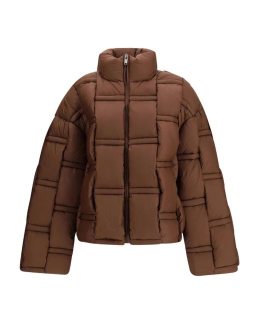 RAXXY Brown Padded-Zip Puffer Jacket