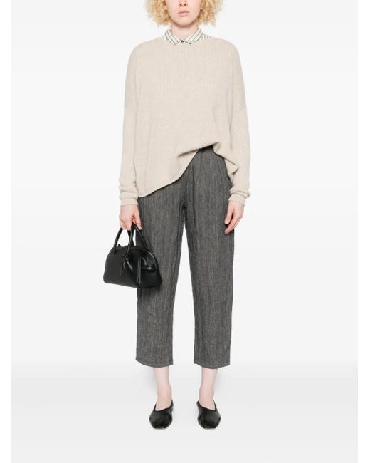 Apuntob Natural Round-Neck Sweater