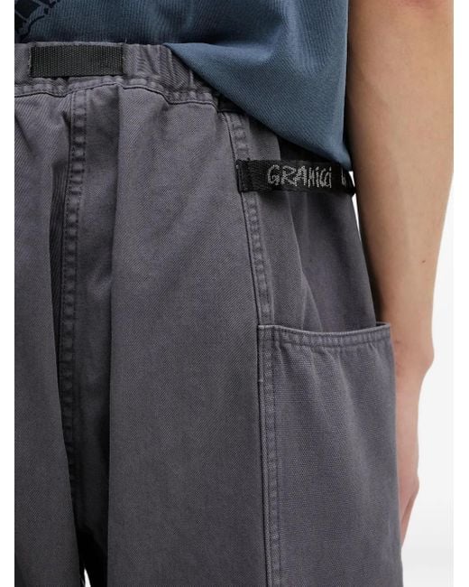 Gramicci Gray Utility-Pocket Trousers for men