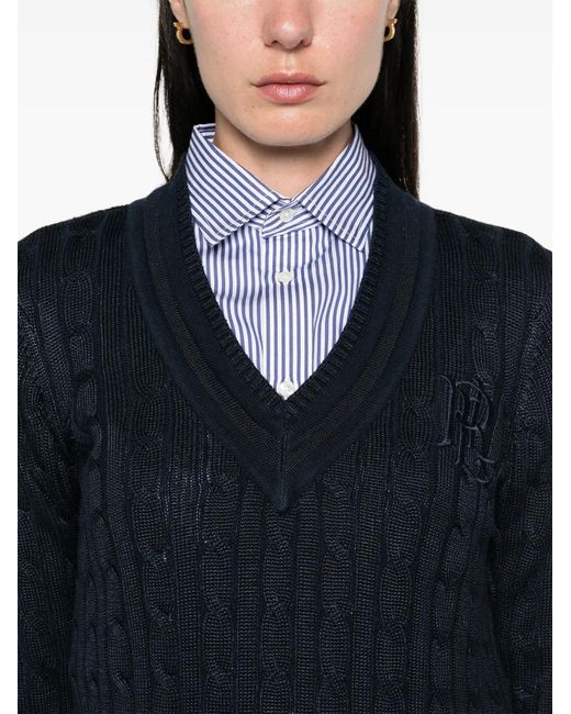 Ralph Lauren Black V-Neck Knitwear