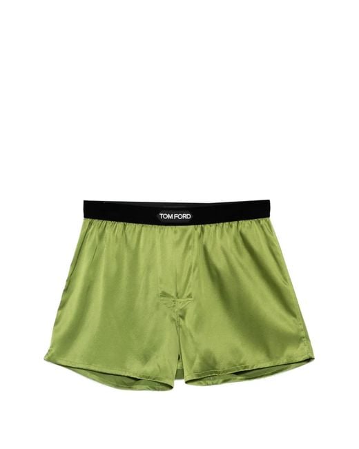 Tom Ford Green Elasticated Boxers for men